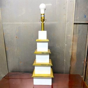 Jonathan Adler Totem Hollywood Regency Totem Brass Desk Lamp